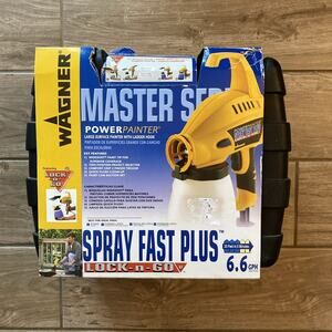 WAGNER 0518144 - Power Painter Spray Fast Plush 6.6 GPH W/CASE Open Box